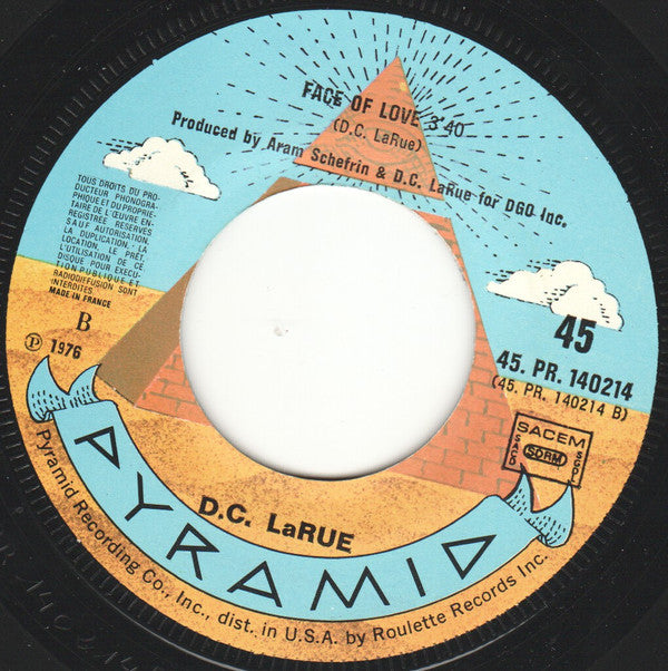 D.C. LaRue : Don't Keep It In The Shadows / Face Of Love (7", Single)