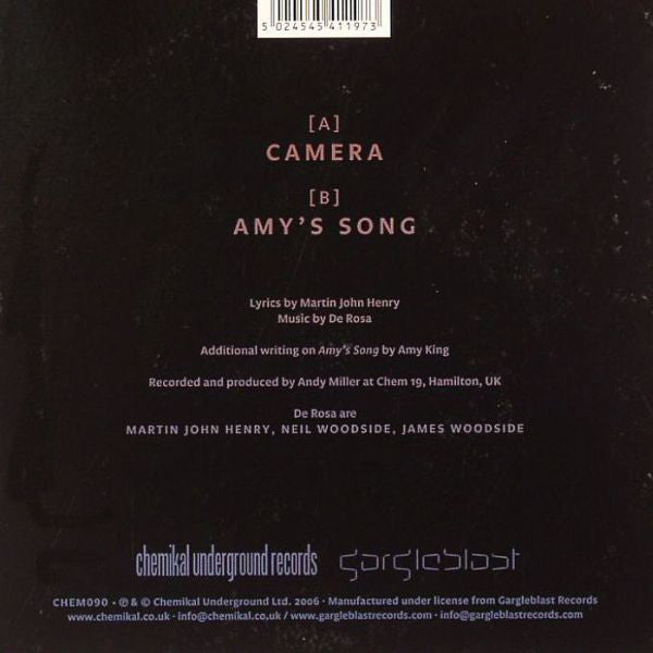 De Rosa : Camera (7", Single)