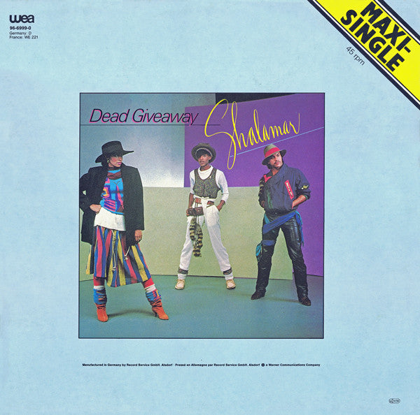 Shalamar : Dead Giveaway (12", Maxi)