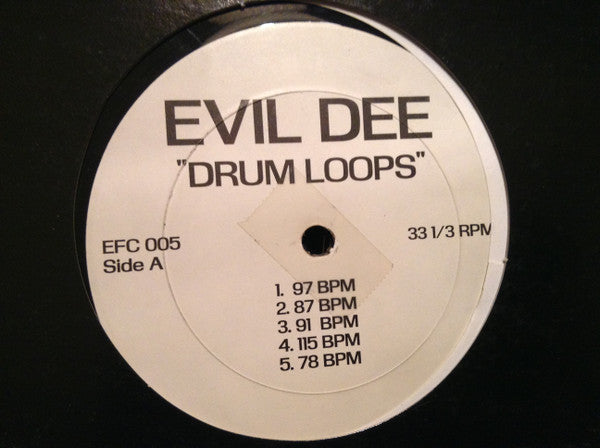 Evil Dee : Drum Loops (LP, Unofficial)