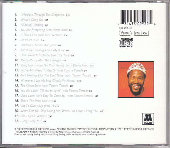 Marvin Gaye : The Very Best Of Marvin Gaye (CD, Comp, RP)