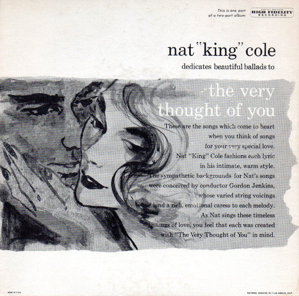 Nat King Cole : The Very Thought Of You (7", EP)