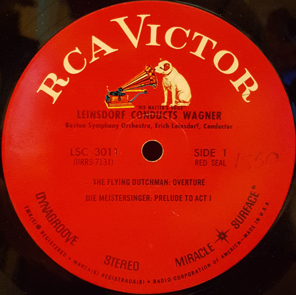 Boston Symphony Orchestra / Erich Leinsdorf, Richard Wagner : Leinsdorf Conducts Wagner (LP)