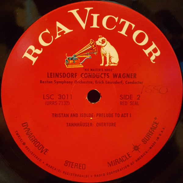 Boston Symphony Orchestra / Erich Leinsdorf, Richard Wagner : Leinsdorf Conducts Wagner (LP)