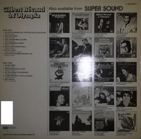 Gilbert Bécaud : Bécaud À L'Olympia (LP, Album, RE)
