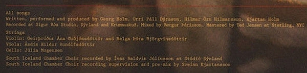 Georg Hólm, Orri Páll Dýrason, Hilmar Örn Hilmarsson, Kjartan Holm : Circe (2xLP, Album)