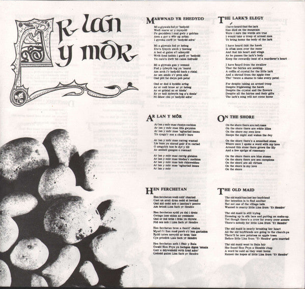 Various : Ar Lan y Môr A Chaneuon Eraill (LP, Comp)