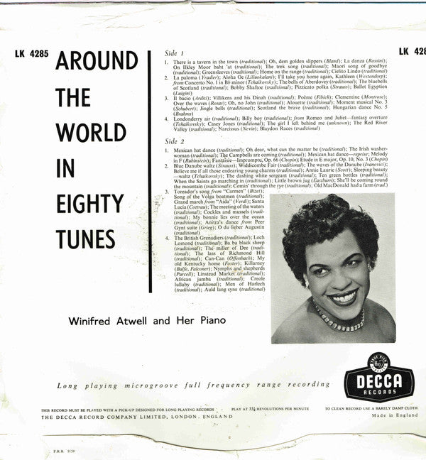 Winifred Atwell : Around The World In 80 Tunes (LP, Mono)