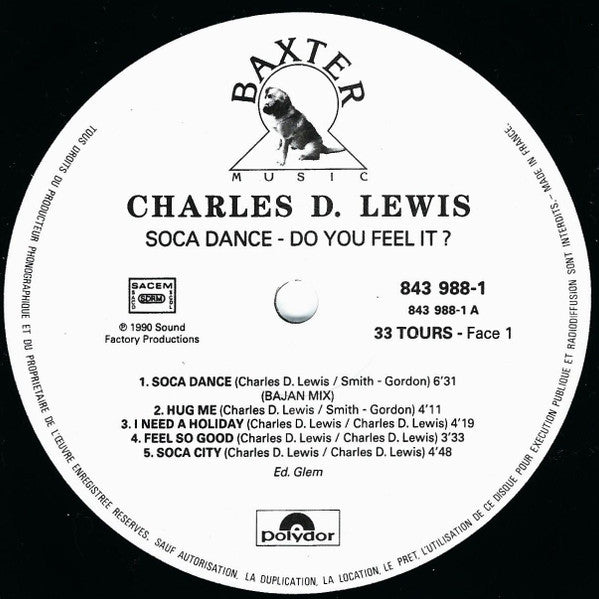 Charles D. Lewis : Soca Dance - Do You Feel It ? (LP, Album)