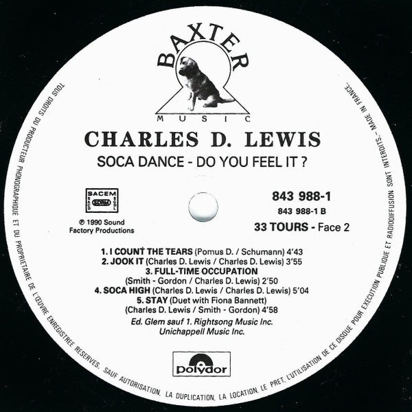 Charles D. Lewis : Soca Dance - Do You Feel It ? (LP, Album)