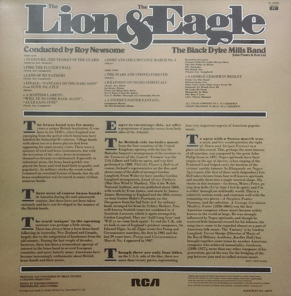 The Black Dyke Mills Band : The Lion & The Eagle (LP, Album)