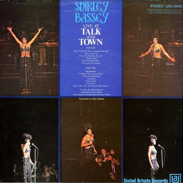 Shirley Bassey : Live At Talk Of The Town (LP, Album)