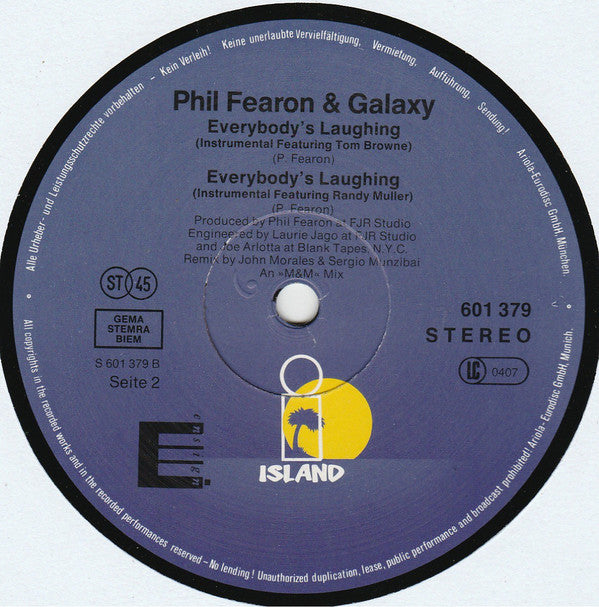 Phil Fearon & Galaxy : Everybody's Laughing (12", Maxi)