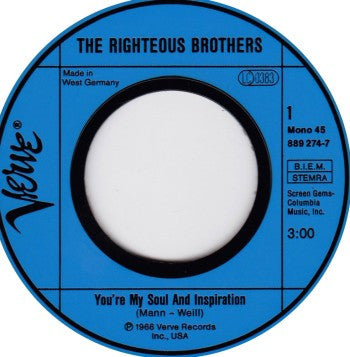 The Righteous Brothers : Soul & Inspiration (7", Single, Mono, RE)