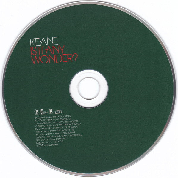 Keane : Is It Any Wonder? (CD, Single)