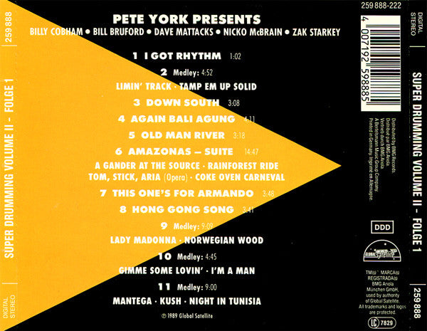 Pete York : Pete York Presents Super Drumming Volume II - Folge 1 (CD, Album)