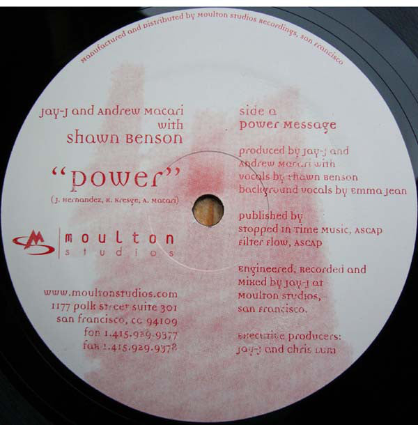 Jay-J & Macari With Shawn Benson : Power (12")