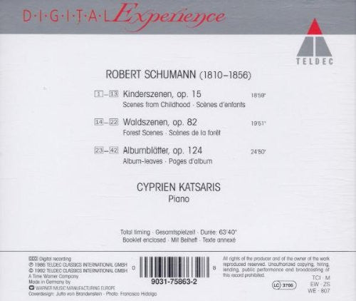 Cyprien Katsaris, Robert Schumann : Kinderszenen - Waldszenen - Albumblätter  (CD, RE)