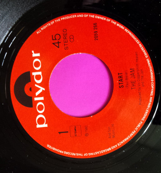 The Jam : Start! (7", Single, MP)