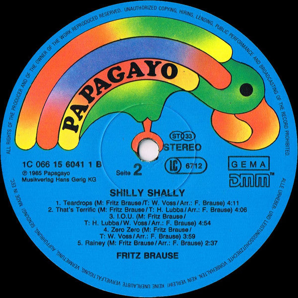 Fritz Brause : Shilly Shally (LP, Album)
