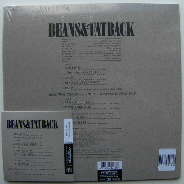 Beans & Fatback : Heroine Lovestruck (LP, Album, Whi + CD, Album, Promo)