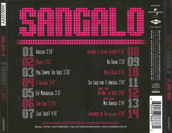 Ivete Sangalo : As Super Novas - Vol. 01 (CD, Album, S/Edition, AA)