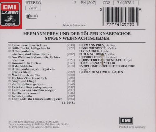 Hermann Prey Und Der Tölzer Knabenchor : Hermann Prey Und Der Tölzer Knabenchor Singen Weihnachtslieder (CD, Album)