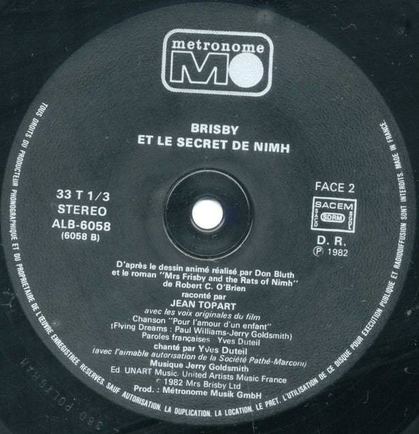 Various : Brisby Et Le Secret De Nimh (LP, aud)