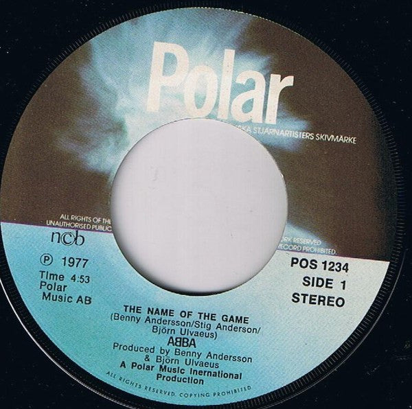 ABBA : The Name Of The Game / I Wonder (Departure) (7", Single, Lar)