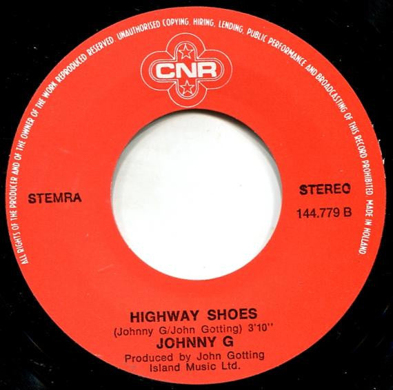 Johnny G : Blue Suede Shoes (7", Single)