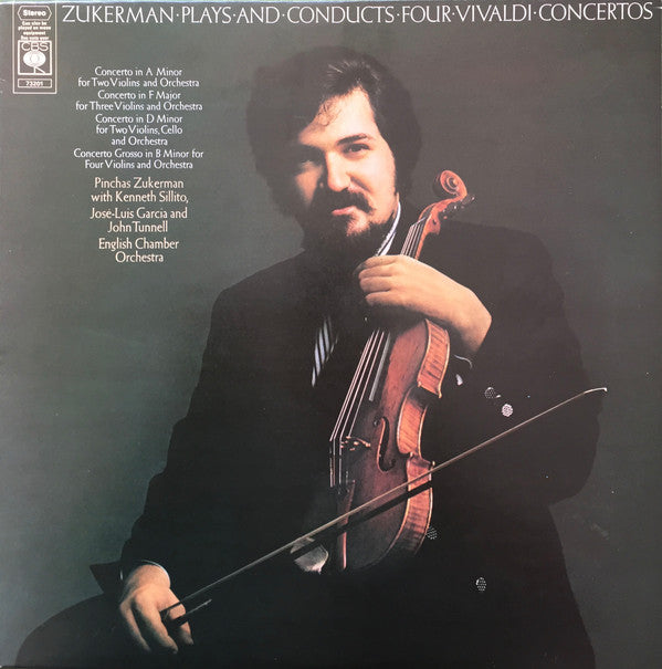 Pinchas Zukerman : Zukerman Plays And Conducts Four Vivaldi Concertos (LP)