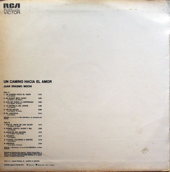 Juan Erasmo Mochi : Un Camino Hacia El Amor (LP, Album)