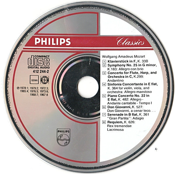 Wolfgang Amadeus Mozart, The Academy Of St. Martin-in-the-Fields / Sir Neville Marriner : The Best Of Wolfgang Amadeus Mozart (CD, Comp)