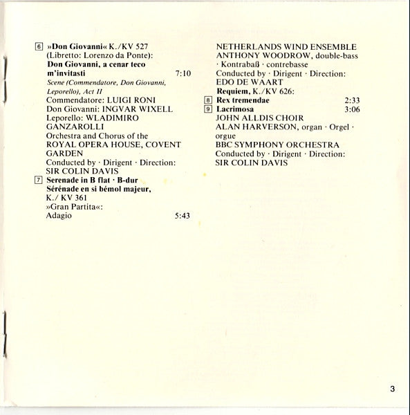 Wolfgang Amadeus Mozart, The Academy Of St. Martin-in-the-Fields / Sir Neville Marriner : The Best Of Wolfgang Amadeus Mozart (CD, Comp)