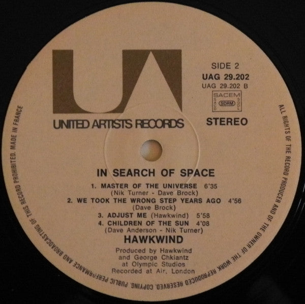 Hawkwind : X In Search Of Space (LP, Album, RE)