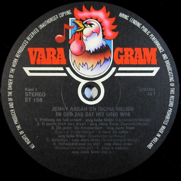 Jenny Arean, Ischa Meijer : En God Zag Dat Het Goed Was (LP)