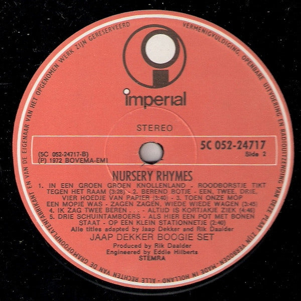 Jaap Dekker Boogie Set : Nursery Rhymes (LP, Album)