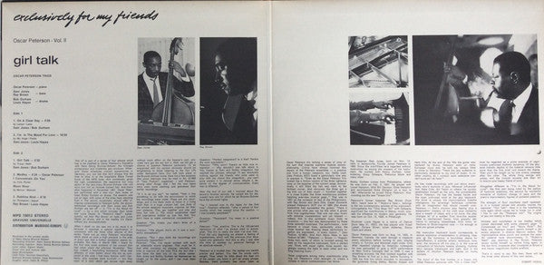 Oscar Peterson : Girl Talk (LP, Album, Comp, Gat)