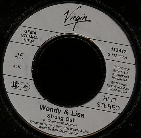 Wendy & Lisa : Strung Out (7", Single)