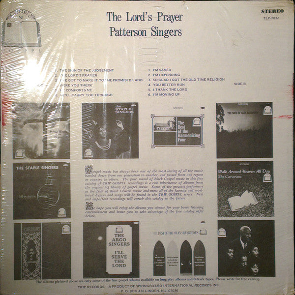 Patterson Singers : The Lord's Prayer (LP)