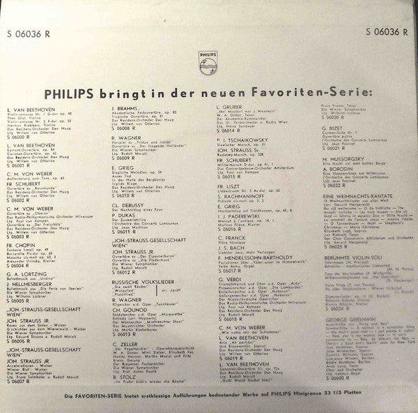 Residentie Orkest : Johan Wagenaar / Peter van Anrooy (10", Album, Min)