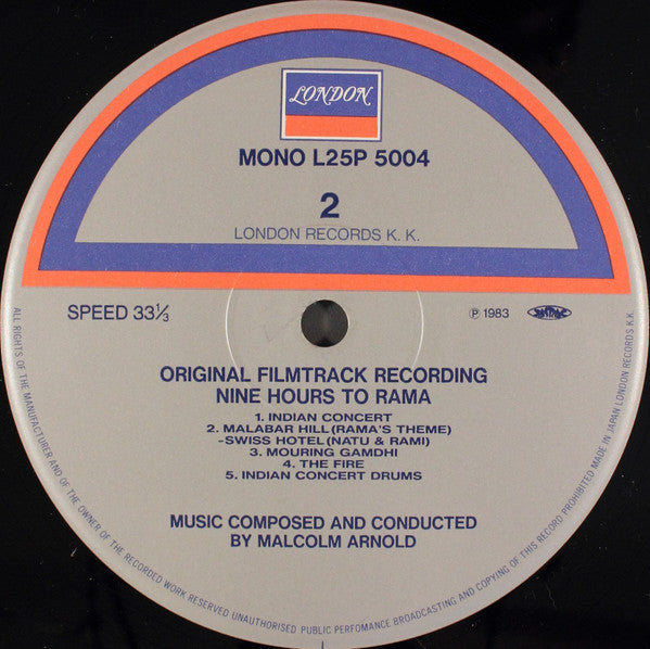 Malcolm Arnold : Nine Hours To Rama (LP, Mono, RE)
