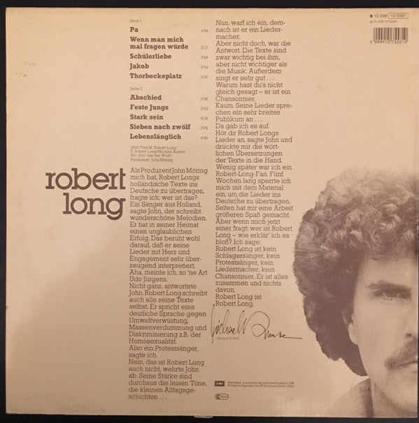 Robert Long : Über Kurz Oder Lang (LP, Album)