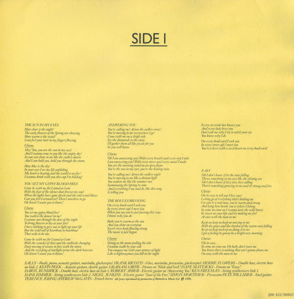 Sally Oldfield : Easy (LP, Album)