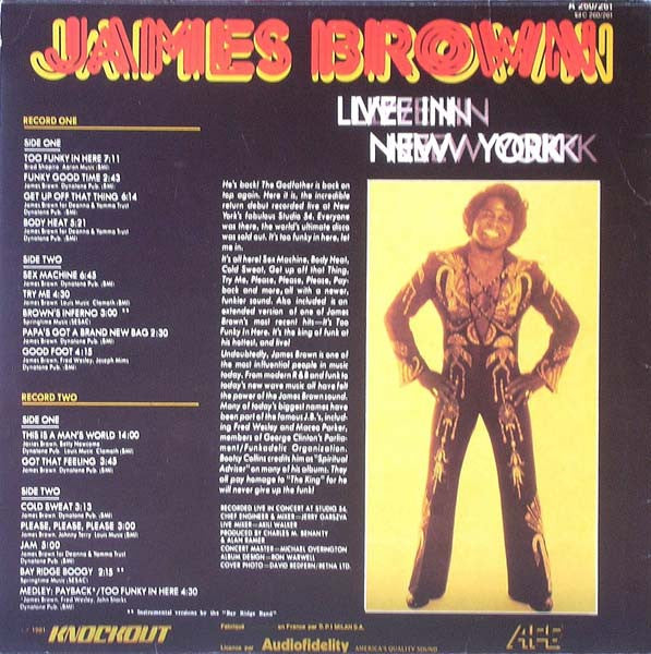 James Brown : Live In New York (2xLP)