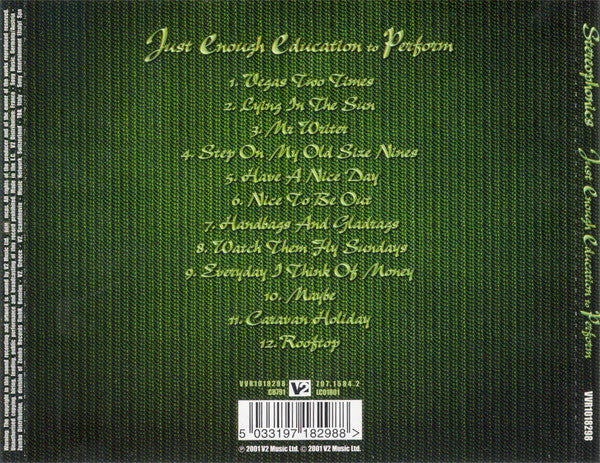 Stereophonics : Just Enough Education To Perform (CD, Album, RE)