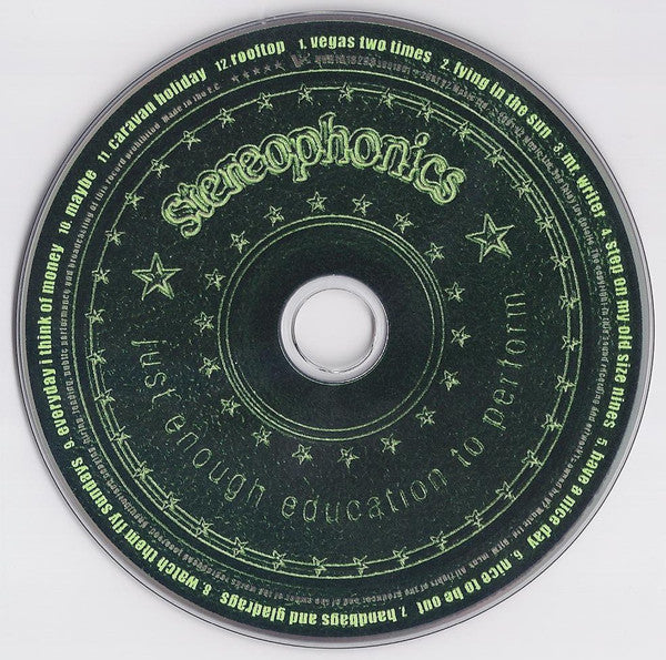 Stereophonics : Just Enough Education To Perform (CD, Album, RE)