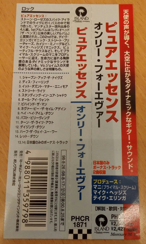 Puressence : Only Forever (CD, Album)