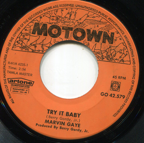 Marvin Gaye : Try It Baby / If My Heart Could Sing (7", Single)