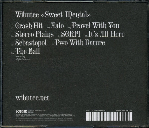 Wibutee : Sweet Mental (CD, Album)